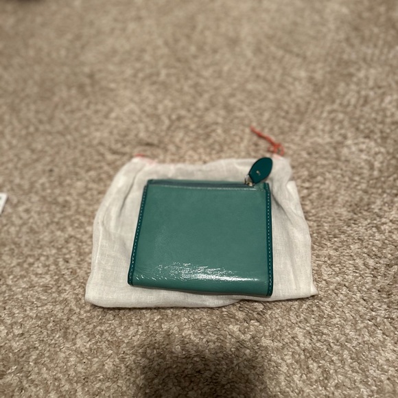 Genuine Teal Coach Leather Wallet - Picture 2 of 4